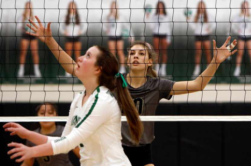 Mansfield's Molly Phillips (20) leads the Dallas area with 629 kills, and she ranks second...