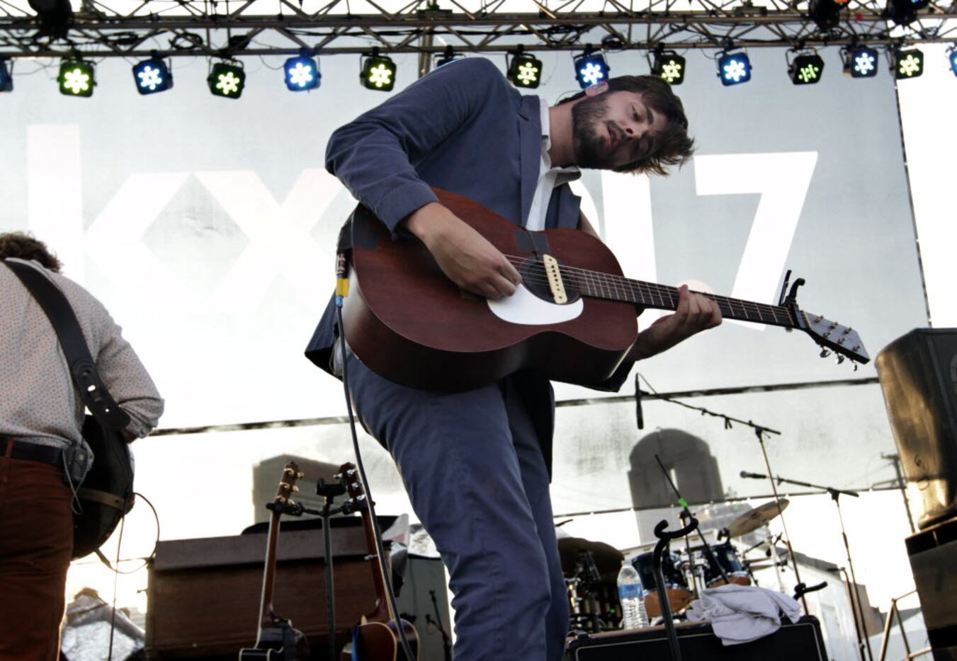 Ben Schneider of Lord Huron performs at Deep Ellum's Index Festival in Dallas, TX, on Sep....