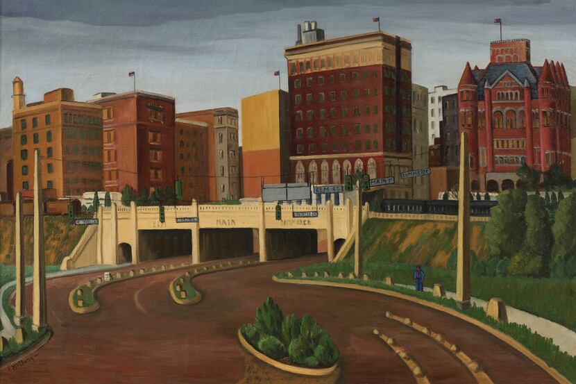 Florence McClung (1894-1992)
Triple Underpass, 1945, oil on canvas 