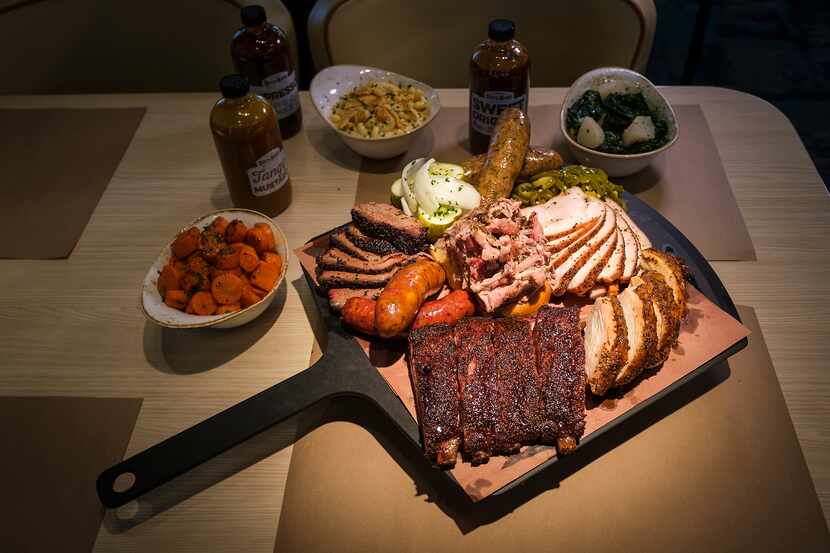 The Family Table BBQ Feast at Pappas Delta Blues Smokehouse in Plano was one way to get a...