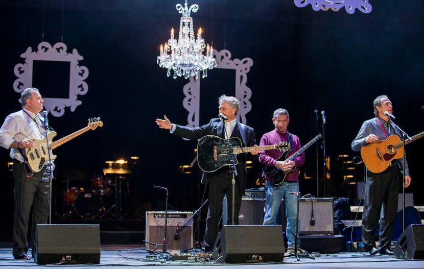 
Musicians The Gatlin Brothers rehearse for the Texas Medal of the Arts Awards. 
