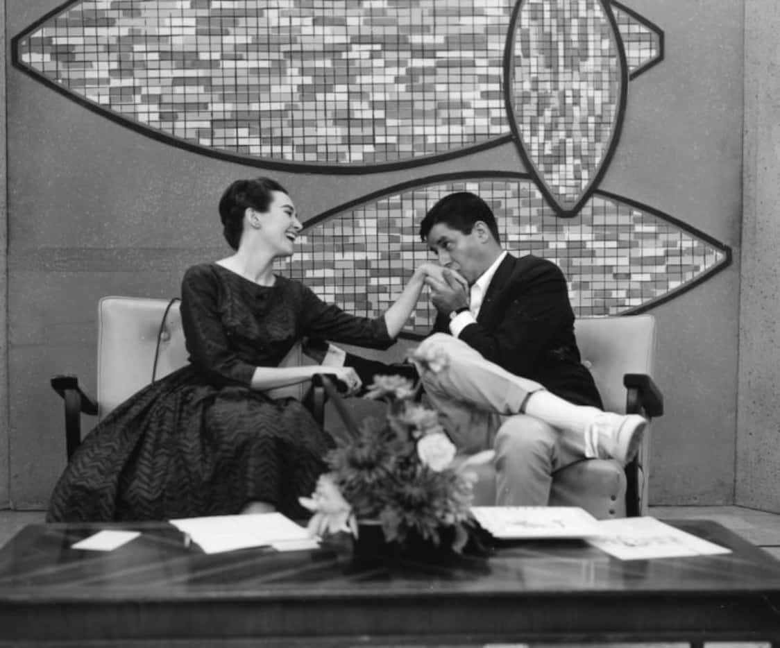 Comedian Jerry Lewis hams it up in a 1963 interview with Wygant. It was the same year he...