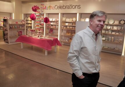  Former .C. Penney CEO Ron Johnson, pictured near the Martha Celebrations section at a...