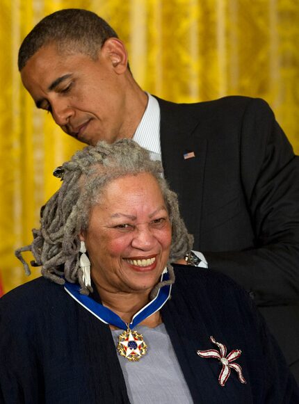 President Barack Obama awarded author Toni Morrison a Medal of Freedom during a 2012...