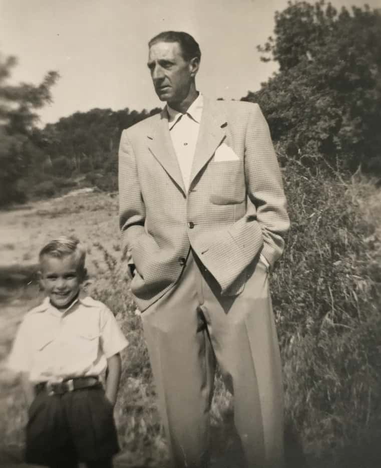 Richard Fisher with his father, Leslie Fisher