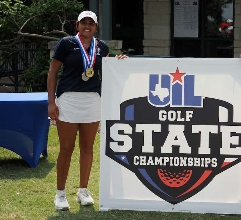 Frisco Centennial’s Tarini Bhoga took individual first place during the UIL Girl’s 5A High...