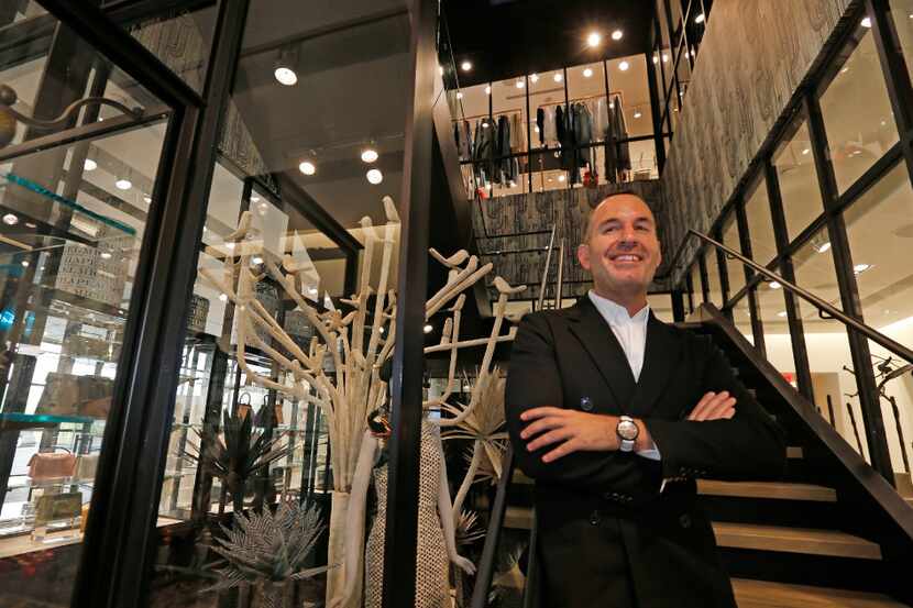 Brian Bolke, president and co-founder of inside Forty Five Ten, a new four-level store in...
