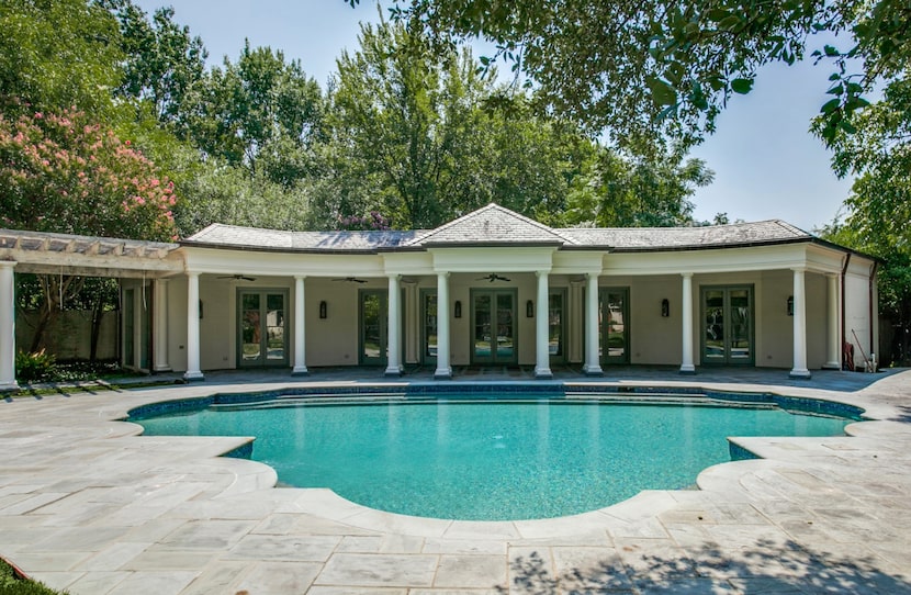 The Preston Hollow home is on more than 2.5 acres.