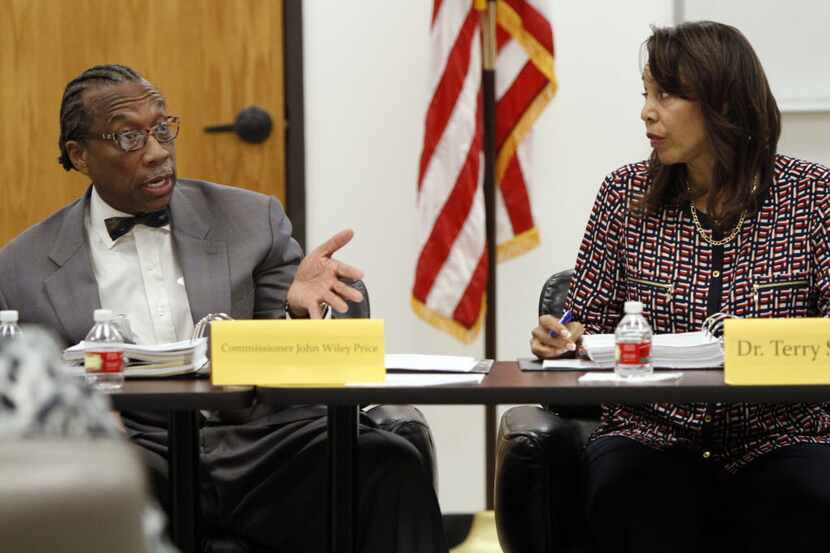 Dallas County Commissioner John Wiley Price spoke with Dallas County Juvenile Board member...