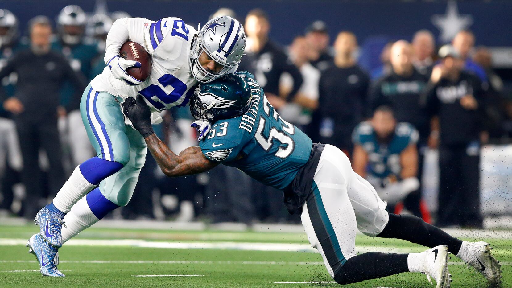 Cowboys RB Ezekiel Elliott has never lost to the Eagles. How does