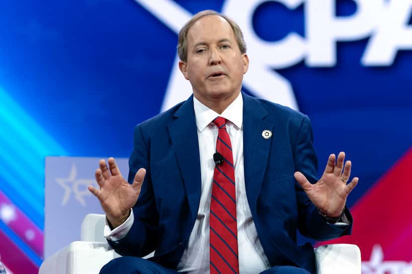 Texas Attorney General Ken Paxton spoke during the Conservative Political Action Conference,...