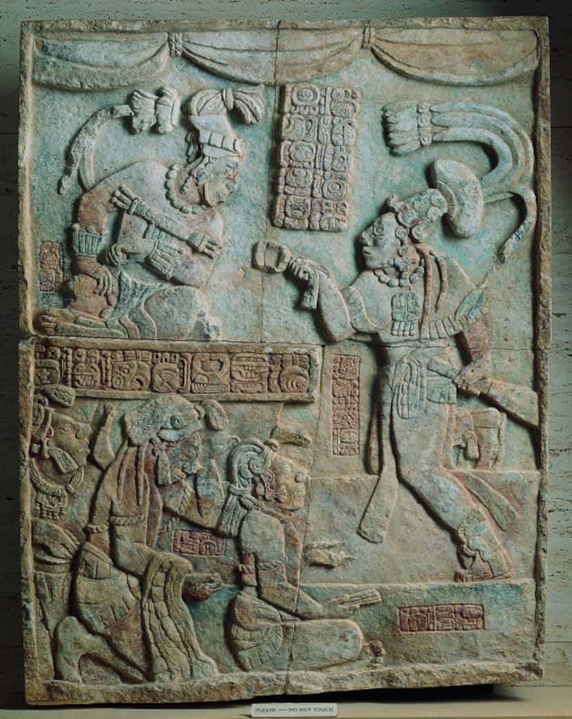 Presentation of Captives to a Maya Ruler
Maya culture, Usumacinta River Valley, Mexico; Late...