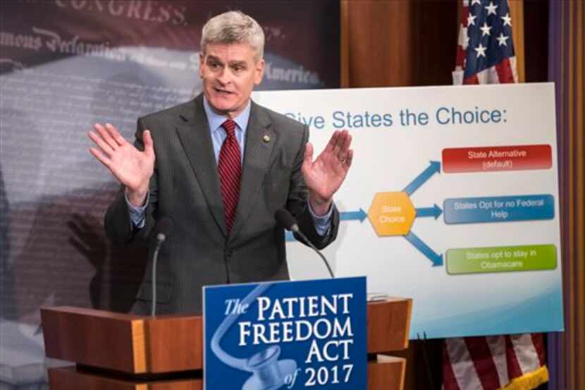 Los republicanos presentaron su reforma de salud en el Senado. (AP Foto/J. Scott Applewhite,...