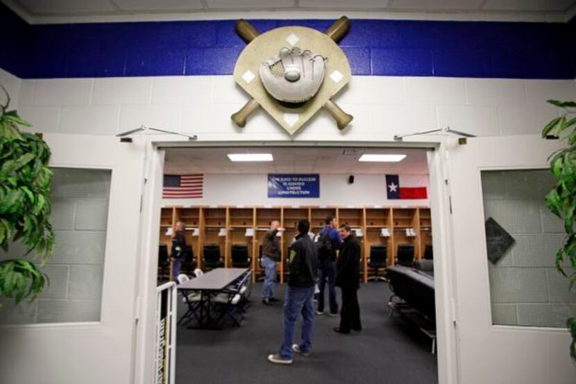 The visitors’ clubhouse received full wooden lockers, new flooring and carpet in preparation...