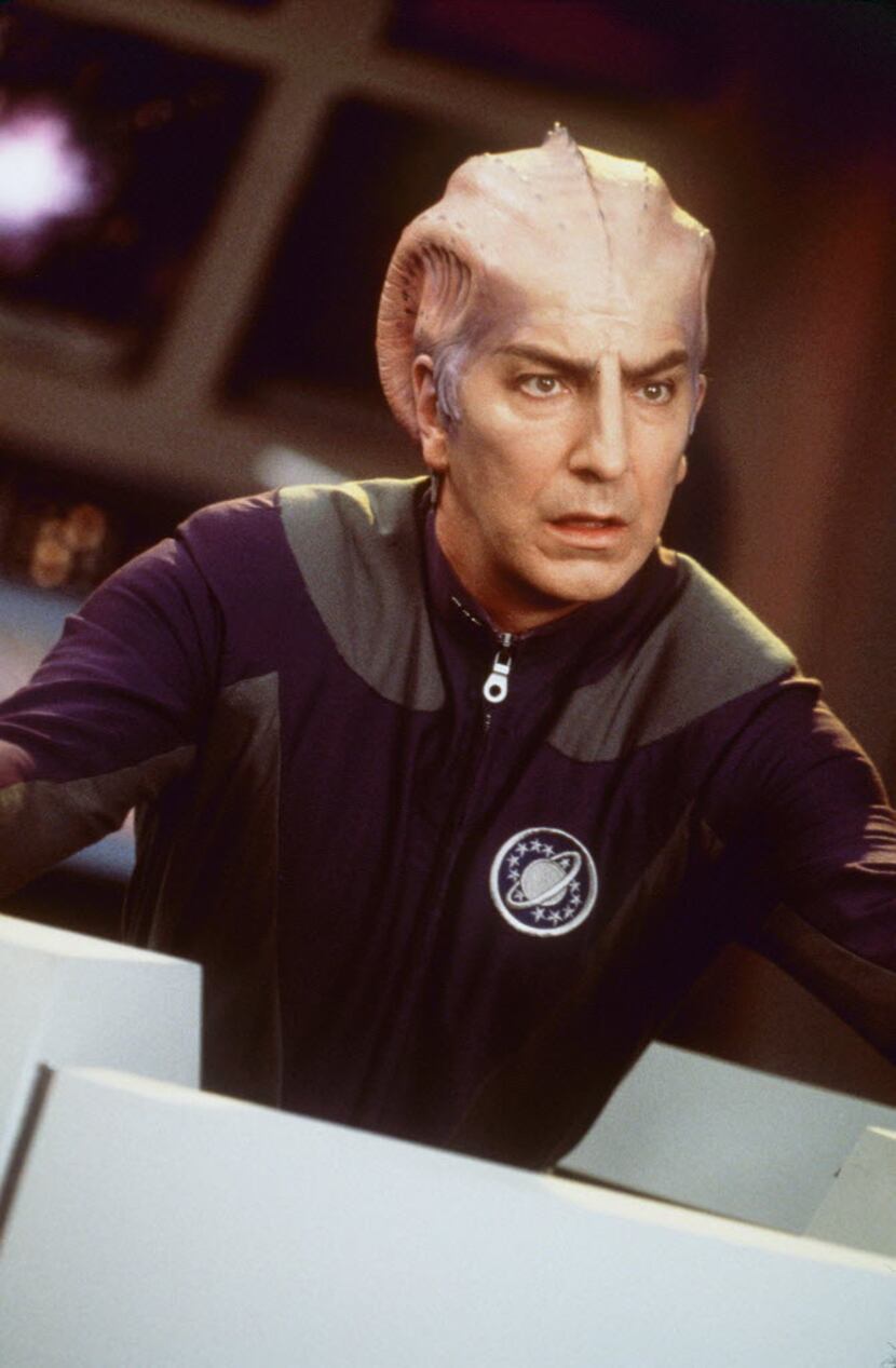 Alan Rickman stars in the 1999 movie "Galaxy Quest."