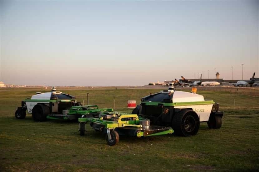 Graze Inc.'s emissions-free electric mowers have been tested at DFW International Airport.