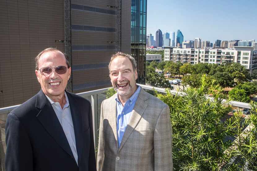 Forest City senior vice president Jim Truitt (left) and Brian Ratner, the company's Texas...