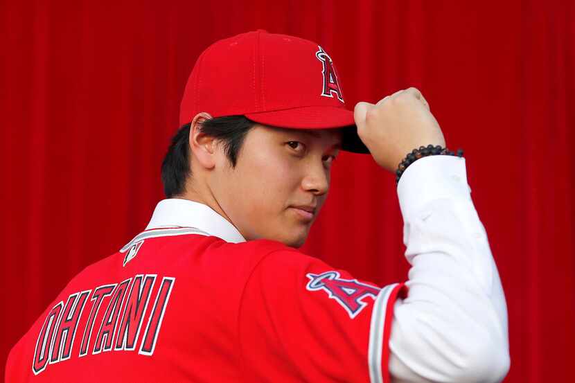 The Angels announce that they have signed Japanese superstar Shohei Ohtani, who is a pitcher...
