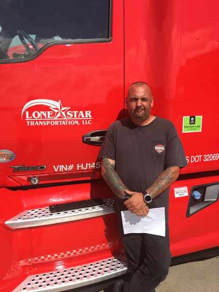 Vince Piazza, who drives for Lone Star Transportation in Fort Worth, is among the new Daseke...