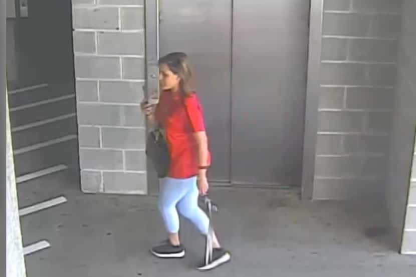Prisma Denisse Peralta Reyes en una toma del video dado a conocer por la Policía de...