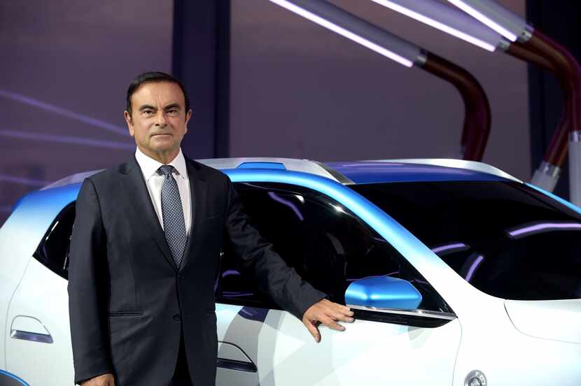 In a 2018 file photo, then chairman and CEO of Renault-Nissan-Mitsubishi Carlos Ghosn...