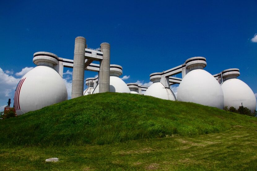 The Deer Island Wastewater Management Plant, in Boston, MA.