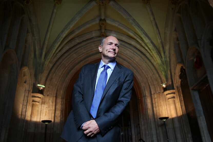 LONDON, ENGLAND - SEPTEMBER 24:  Sir Tim Berners-Lee  inventor of the World Wide Web arrives...