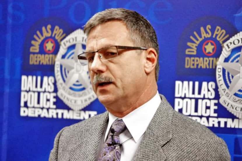 Maj. Jeff Cotner of the Dallas Police Department talked to the media Friday about two...