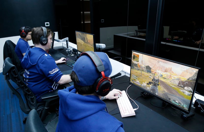 The Complexity Gaming Apex Legends Bowen "Monsoon" Fuller (right) competes in Apex Legends...