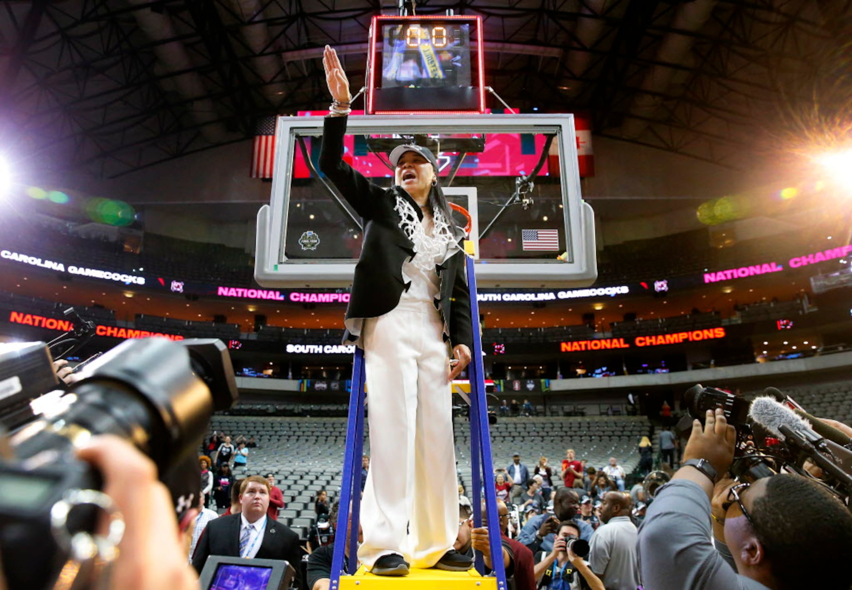 Dawn Staley talks Super Bowl ritual involving South Carolina