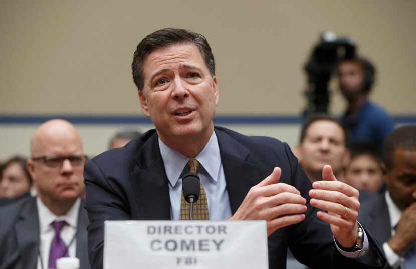 FBI Director James Comey testifies on Capitol Hill in Washington before the House Oversight...