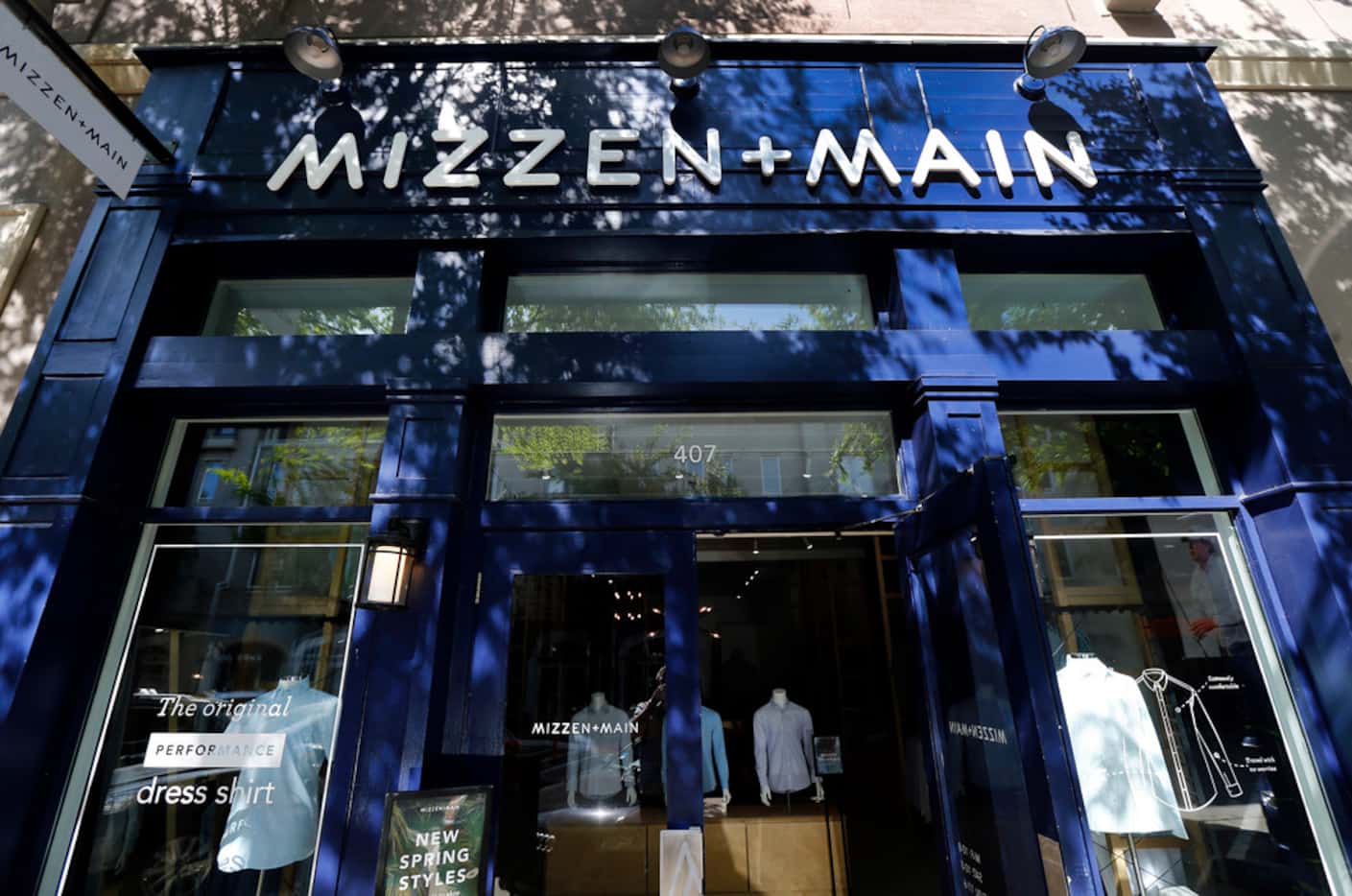 The Mizzen+Main flagship store in the West Village shopping center in Dallas.