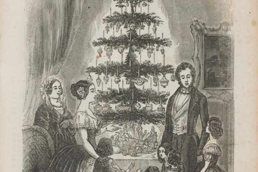 
This engraved image, published in December 1850, helped to popularize the idea of Christmas...