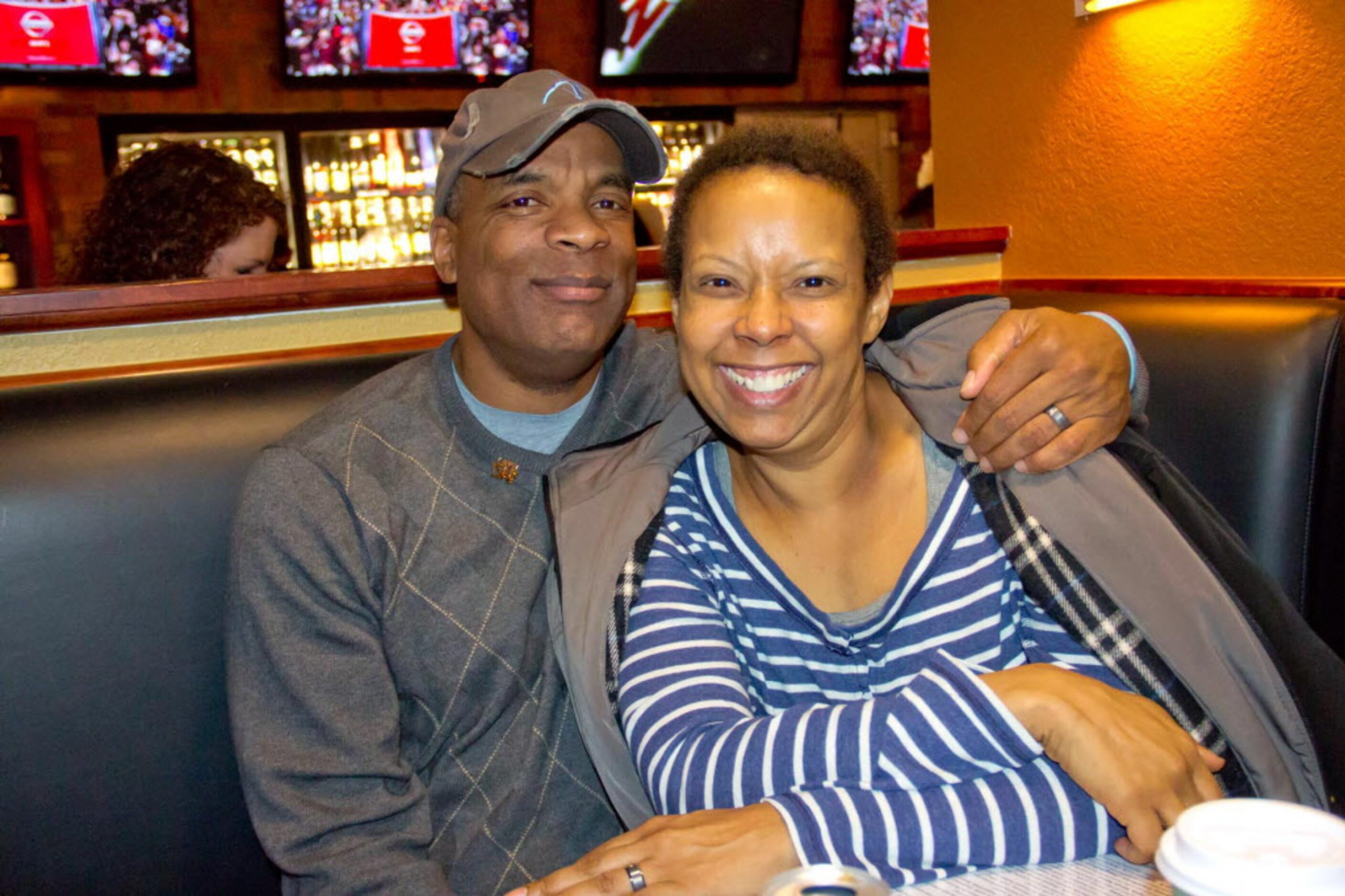 Randy Geary and Brenda Geary from San Diego enjoy the wide selection of brews at World of...