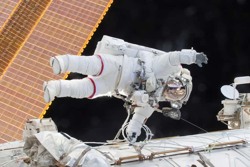 On Dec. 21, 2015, Scott Kelly participated in a spacewalk outside the International Space...