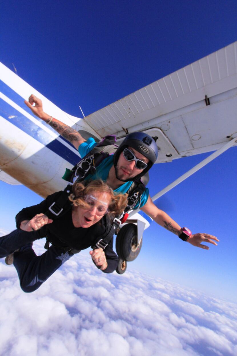 Leaving the airplane is the first leap of faith in skydiving. After that, it's pure enjoyment.