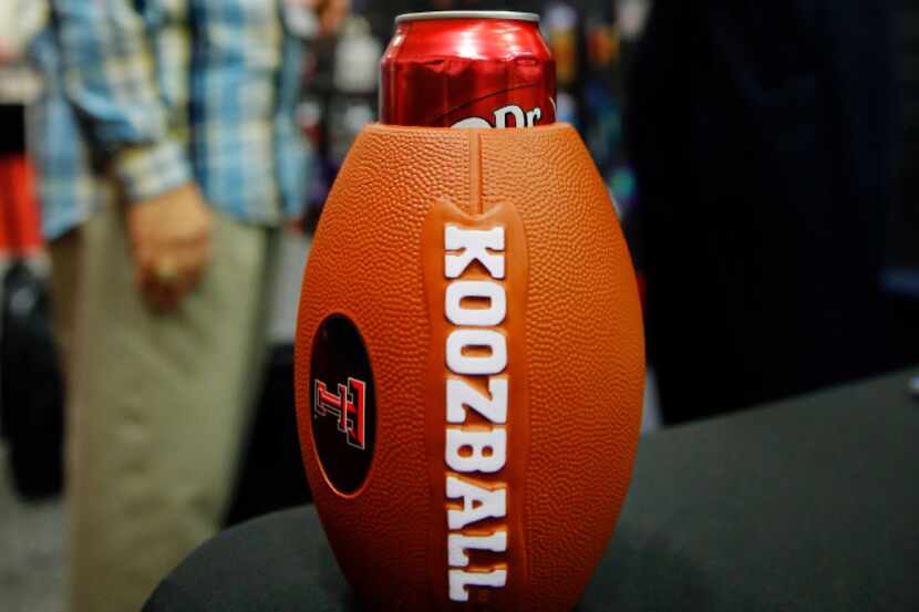 The Koozball, marketed as the world's first combo foam football and beverage insulator, is...