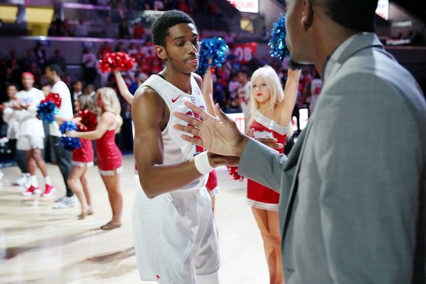 Southern Methodist Mustangs guard Jimmy Whitt (31) is introduce before the first half during...