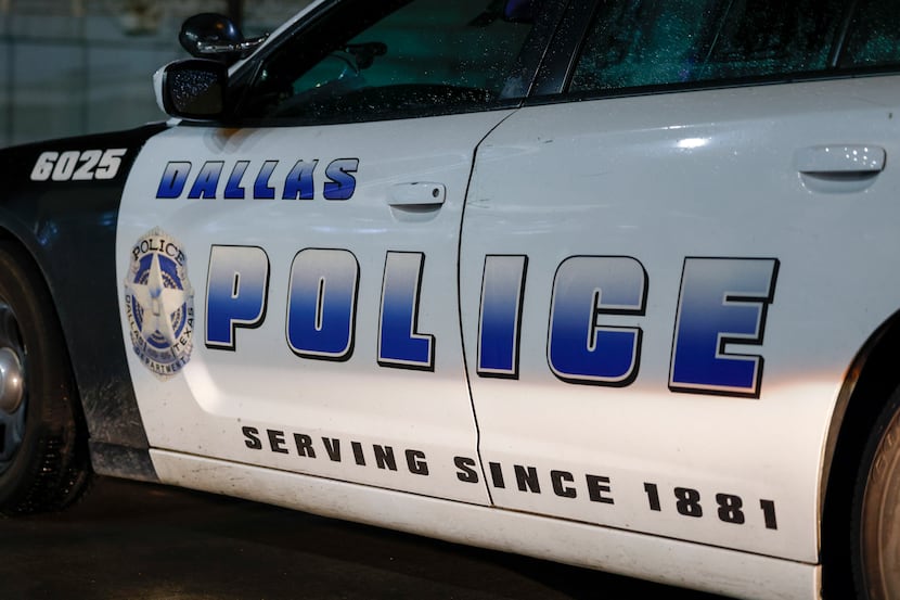 A Dallas police patrol car pictured in Dallas on April 2, 2022.