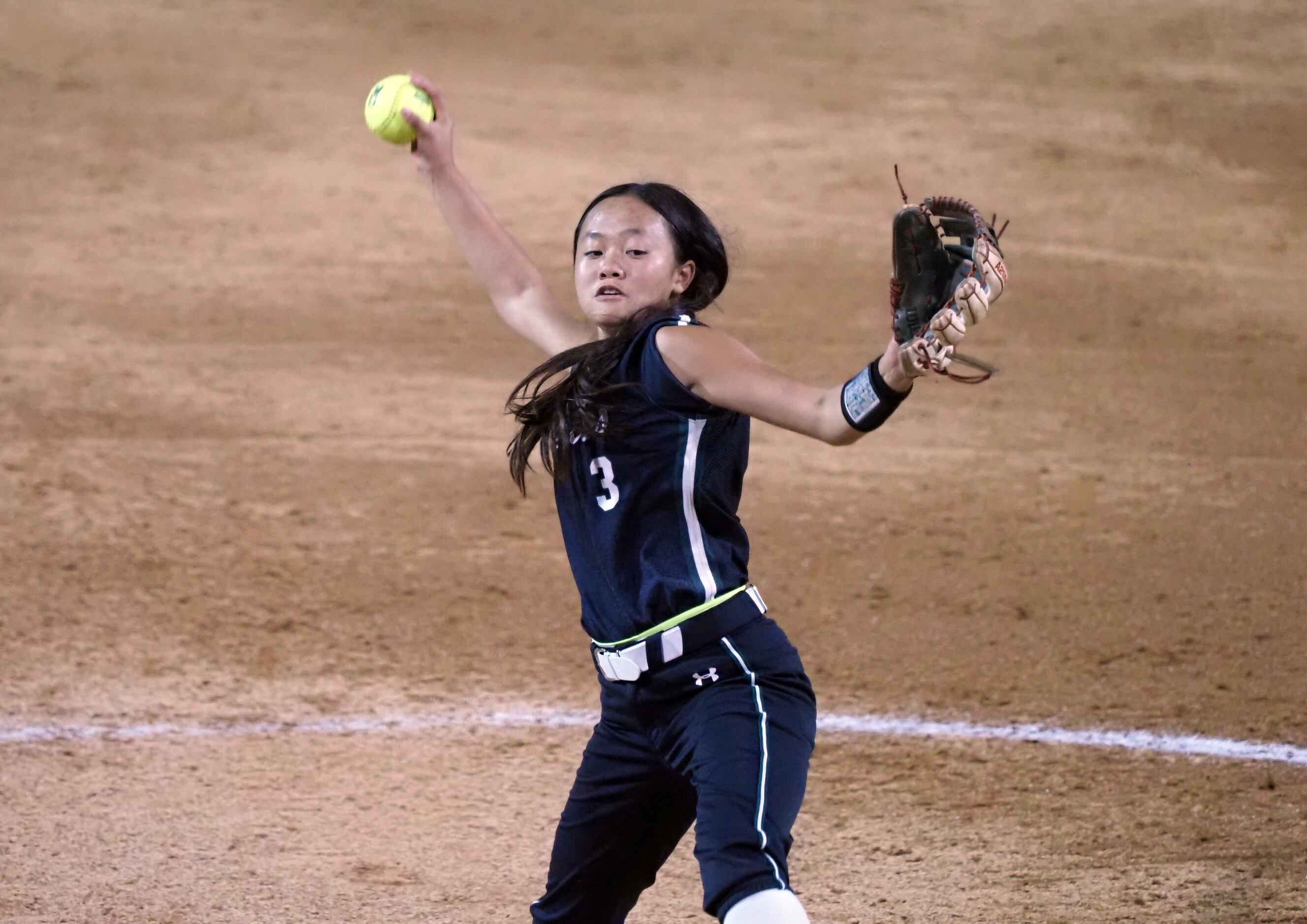 Mansfield Lake Ridge pitcher Avery Hang pitches against Northside O’Connor in the Class 6A...