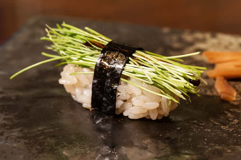 At a special tasting in July 2021, sushi chef Tatsuya Sekiguchi served some of the food he...