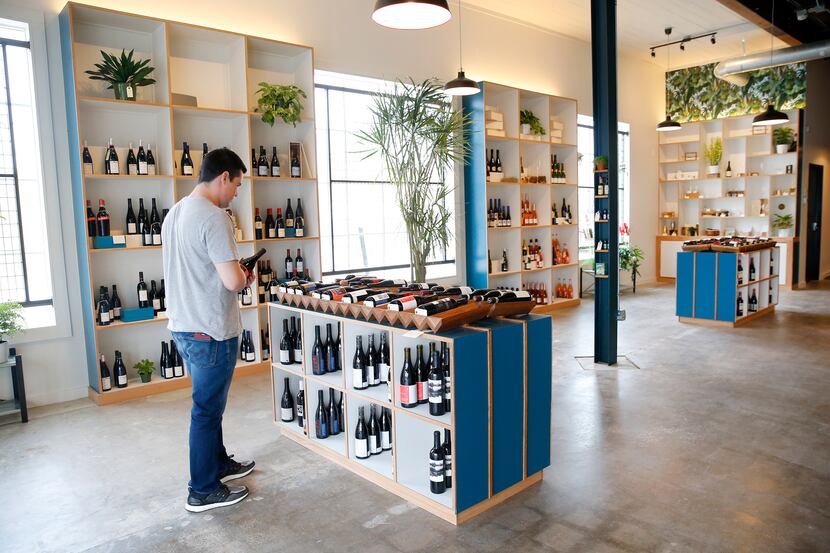 Bar and Garden, a new shop on Ross Avenue, specializes in natural wines. (Tom Fox/The Dallas...