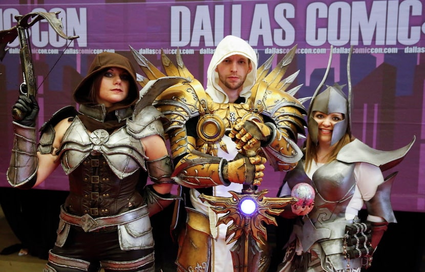 Brooke Wheelock as a Demon Hunter, Brandon Wheelock as Tyrael and Kathryn Shore as a Wizard...