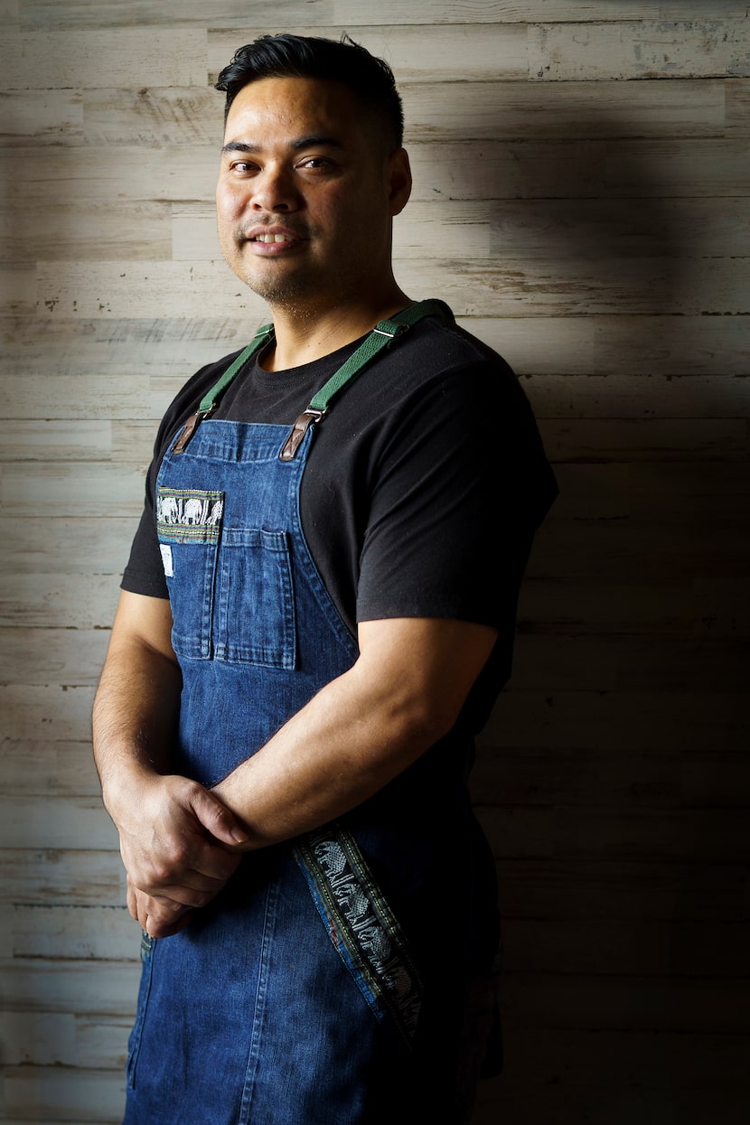 Donny Sirisavath, the chef and owner of Khao Noodle Shop, photographed at the restaurant on...