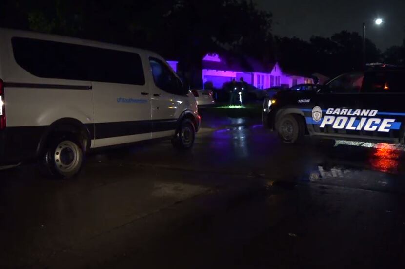 An image from the scene from footage captured by Metro Video Dallas/Fort Worth.