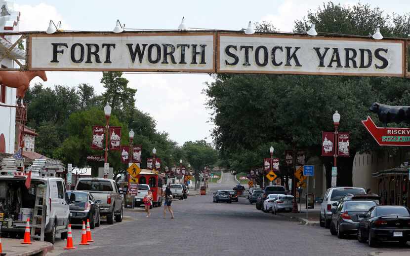 The Fort Worth Stock Yards located at 30 E Exchange Ave in Fort Worth. Fort Worth is where...