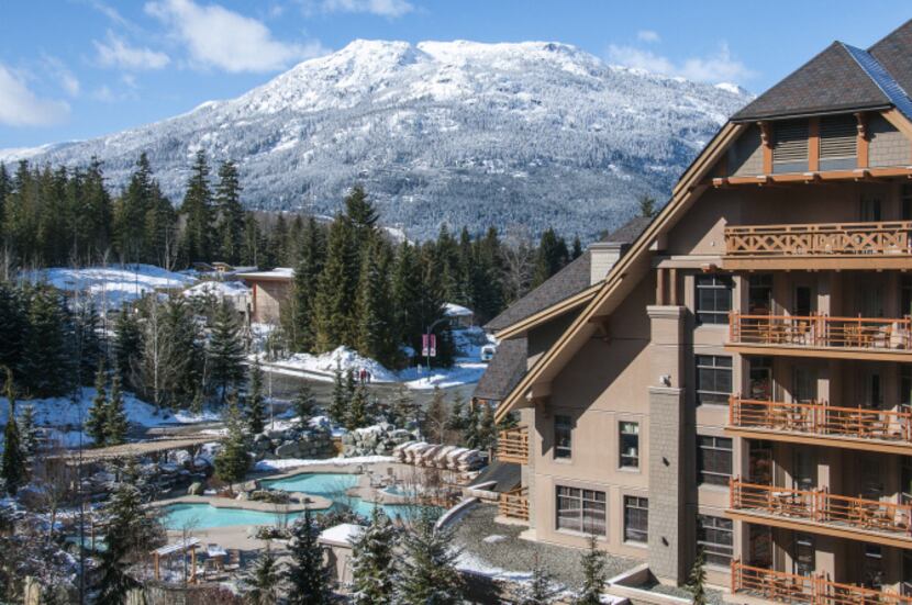 Mountains dominate the view from the Four Seasons Whistler.  In all, Whistler offers enough...