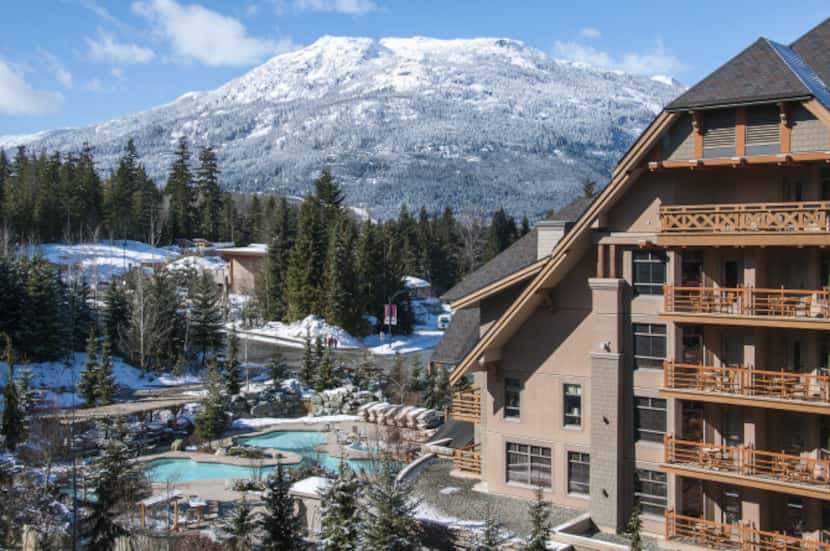 Mountains dominate the view from the Four Seasons Whistler.  In all, Whistler offers enough...