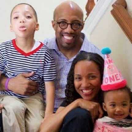 Michael Sorrell with his wife, Natalie; son, Michael and daughter, Sage.