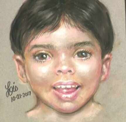 The sketch of Little Jacob went up on billboards across Texas.